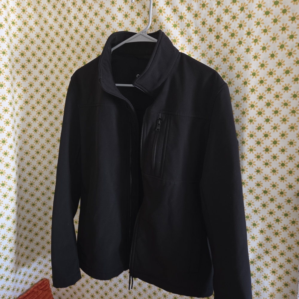 Calvin Klein Black Mens Windbreaker Jacket